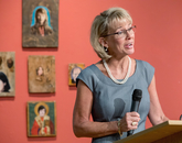 UA Senior Vice President Kimberly Andrews Espy said the thieves stole a signature painting as well as 30-plus years of access to the piece by the public and scholars. (Photo: John de Dios/UANews) UA Senior Vice President Kimberly Andrews Espy said the thieves stole a signature painting as well as 30-plus years of access to the piece by the public and scholars. (Photo: John de Dios/UANews)